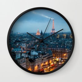 Paris Tour Eiffel Wall Clock