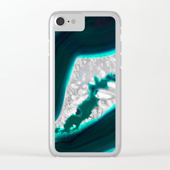Fluo Agate Clear iPhone Case