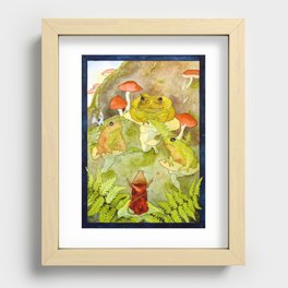 Toad Council Recessed Framed Print