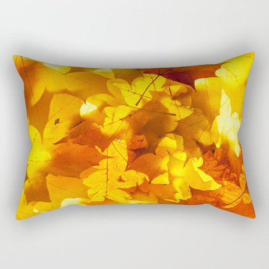 Fading Leaves Rectangular Pillow
