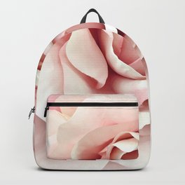 Shabby Chic Pastel Pink Rose Backpack