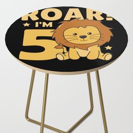 Kids 5th Birthday Leo Five Years Old Leo Side Table