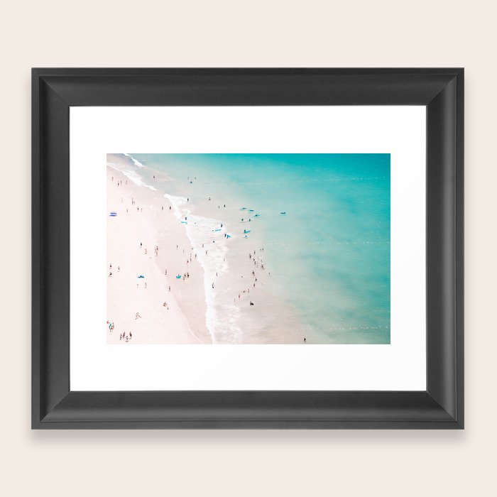 beach - summer love II Framed Art Print 