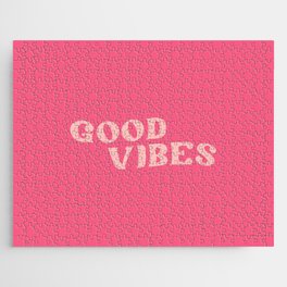 Good Vibes 2 pink Jigsaw Puzzle