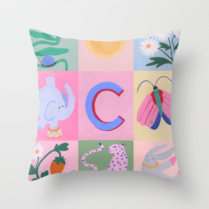Claire Collage Throw Pillow