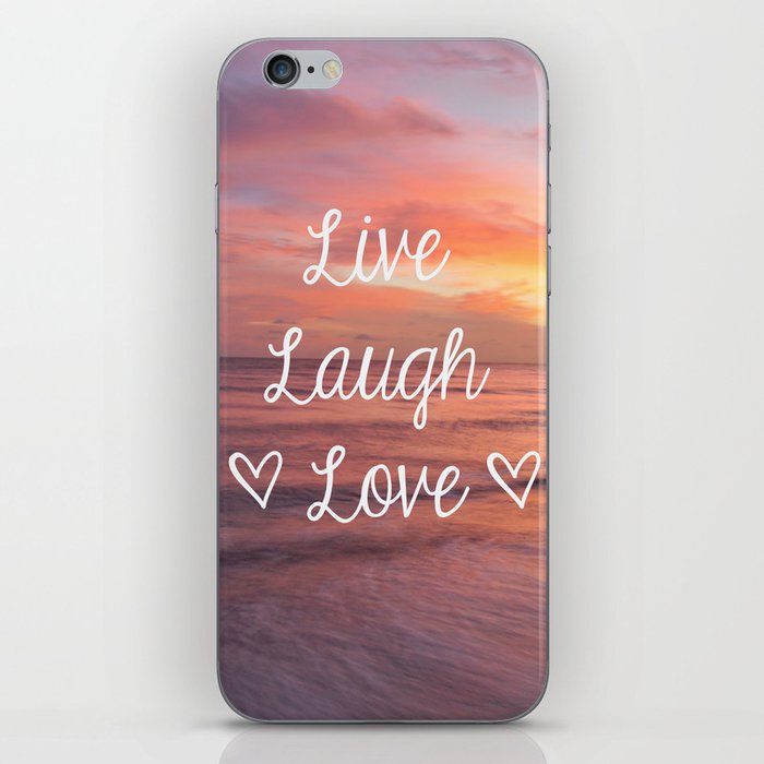 Live Laugh Love - Beach iPhone Skin