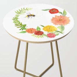 Bee Wreath  Side Table