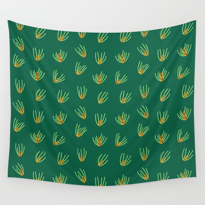 Whimsical Pine Tree Wall Tapestry