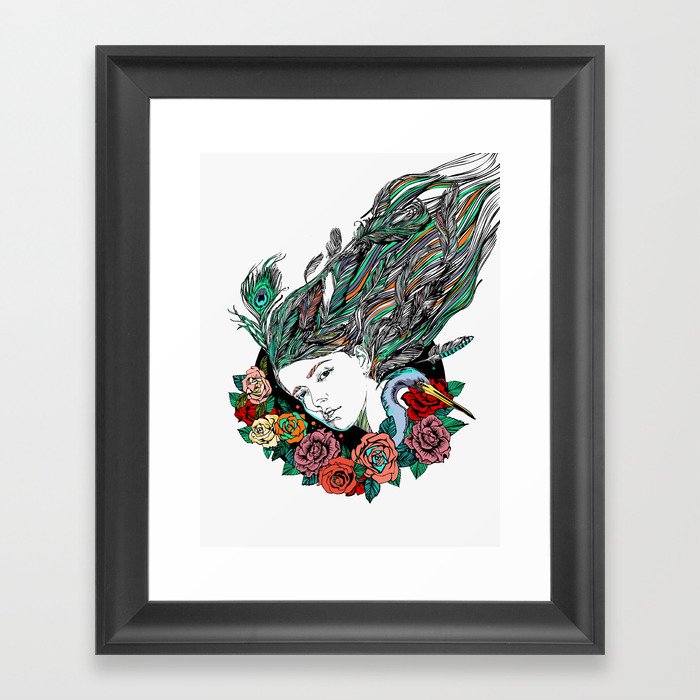 Feather Dream Framed Art Print