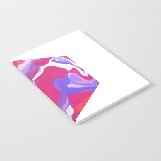 Marbling Purple Hexagon Notebook