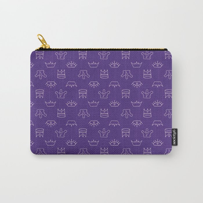 Purple Crowns Carry-All Pouch