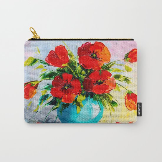 Red poppies Carry-All Pouch