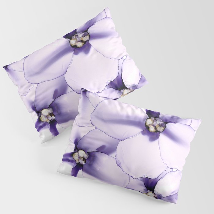 Spring Simplicity Fluid Floral Painting Pillow Sham