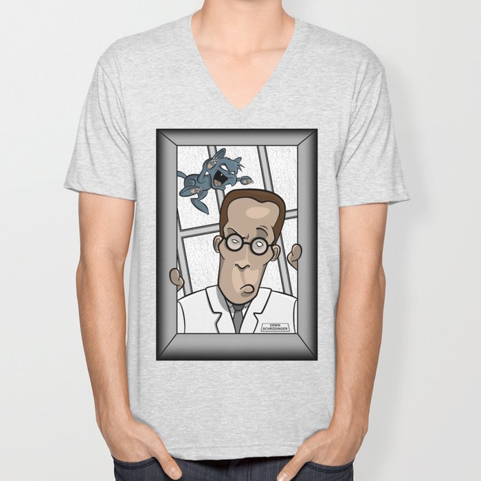 Dude Where S My Cat Unisex V Neck By Jvzdesigns Society6