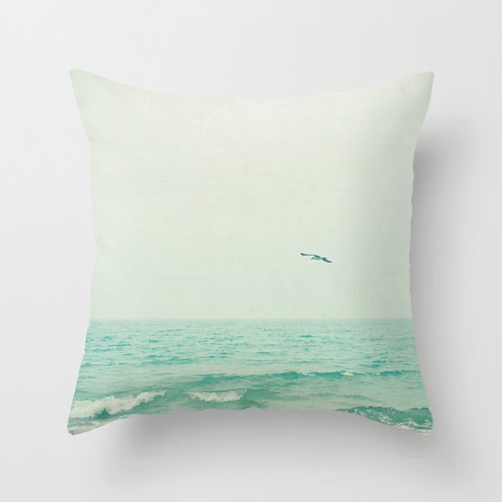 Lone Bird Throw Pillow