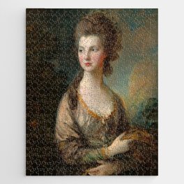 The Hon. Mrs. Thomas Graham, 1775-1777 by Thomas Gainsborough Jigsaw Puzzle