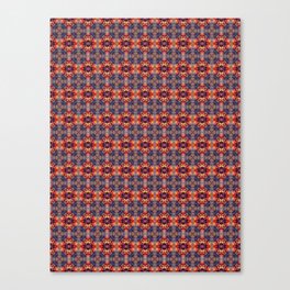 Floral Sun Burst Pattern Canvas Print