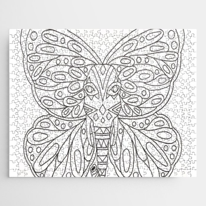Mariposa/Elefante Jigsaw Puzzle
