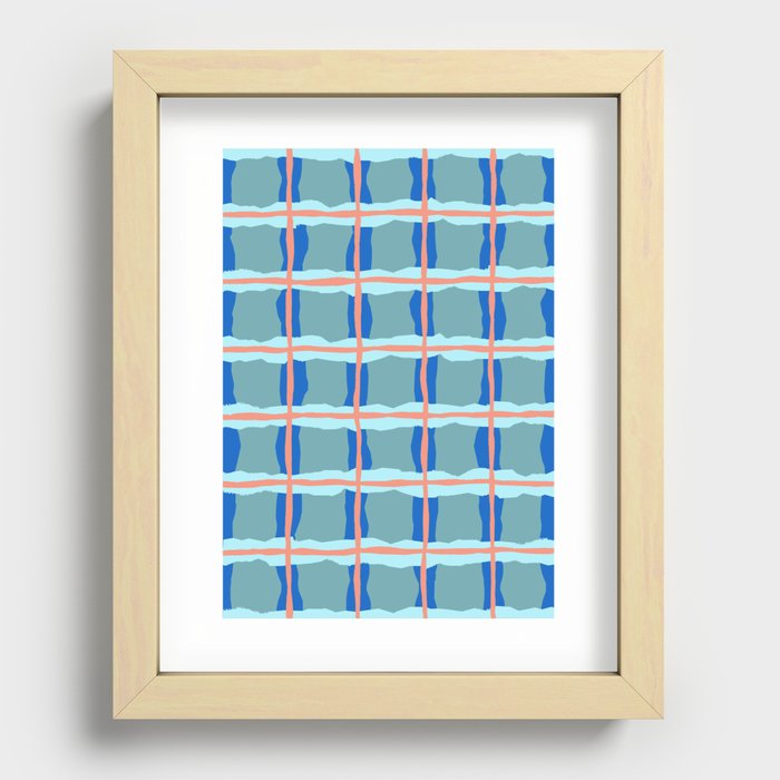 Check Swimming Pool Recessed Framed Print