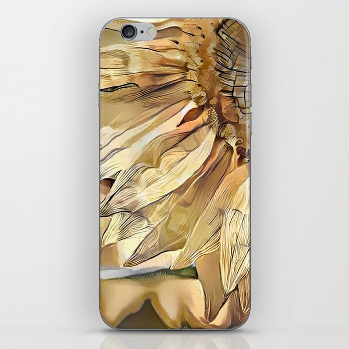 Watercolor Big Yellow Sunflower Elegant Collection iPhone Skin