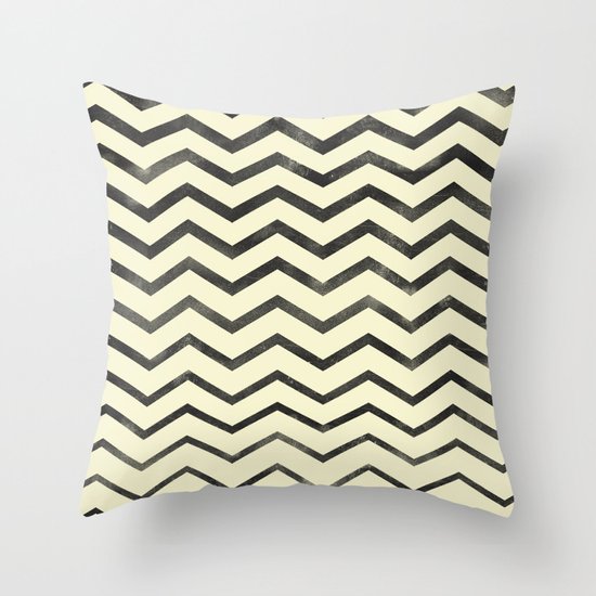 Zag (natural) Throw Pillow