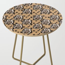 All over dog pattern 12 Side Table