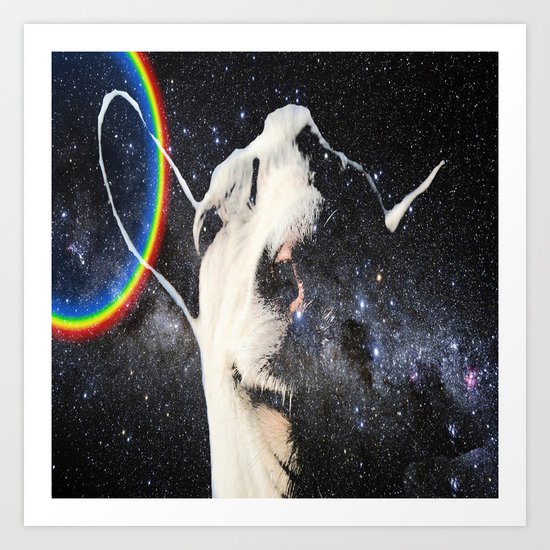 Space Goat Art Print