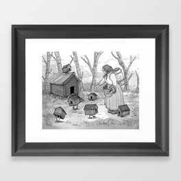 Baba Yaga and Her Chickens Framed Art Print