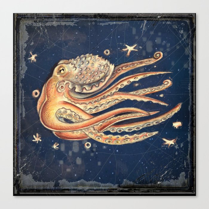 SPACEpolpo -   space octopus Canvas Print