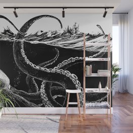 Kraken Rules the Sea Wall Mural
