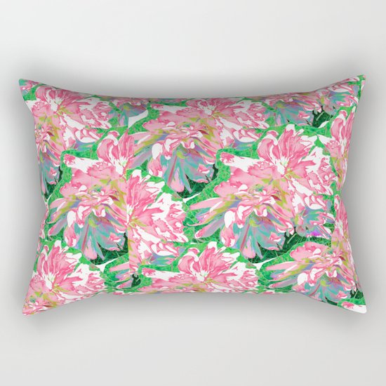Pink Bloom Rectangular Pillow