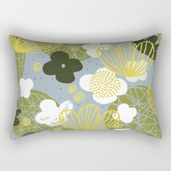 Kokedama Garden by Friztin Rectangular Pillow