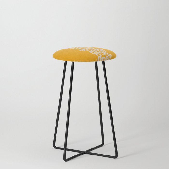 Spatial Concept 42. Minimal Painting. Counter Stool