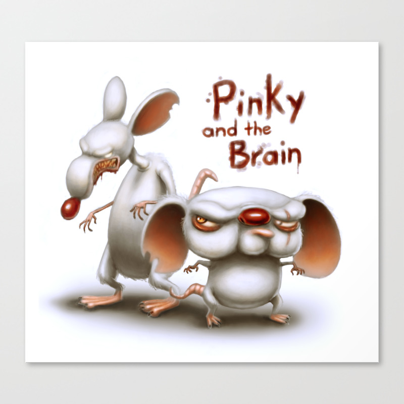 Pinky And The Brain Canvas Print By Danilo Fiocco Society6. 