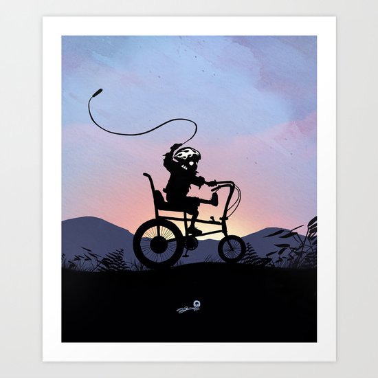 Ghost Rider Kid Art Print