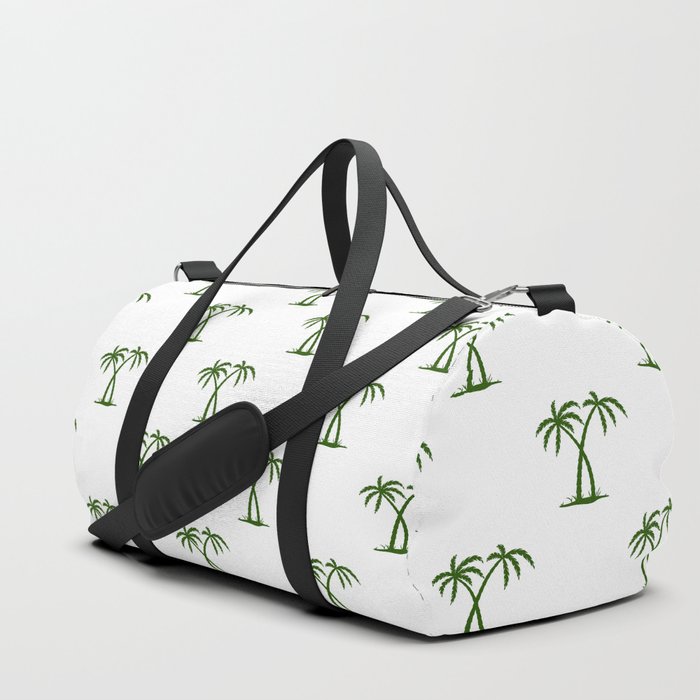 Green Palm Trees Pattern Duffle Bag