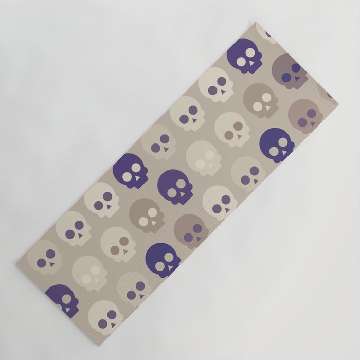 Colorful Cute Skull Pattern Yoga Mat