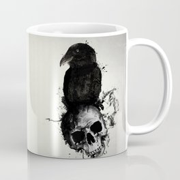 Raven and Skull Coffee Mug