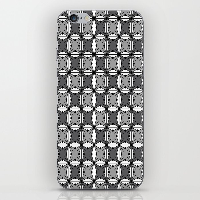 Abstract geometric pattern - gray. iPhone Skin