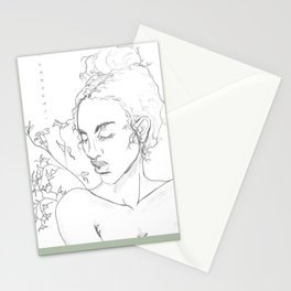 “the girl who grew branches from her spine” Stationery Cards