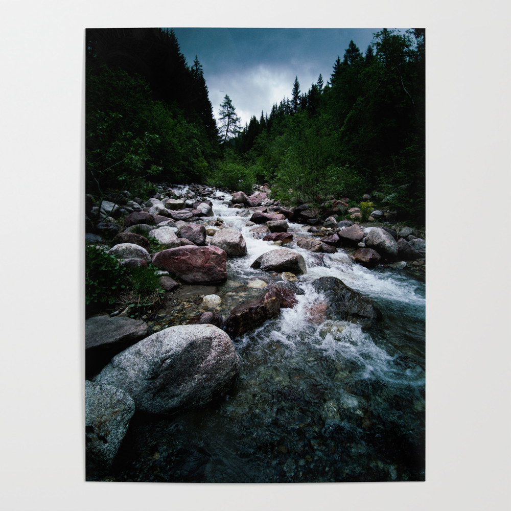 Wild Waters in South Tyrol Poster by altheaflame