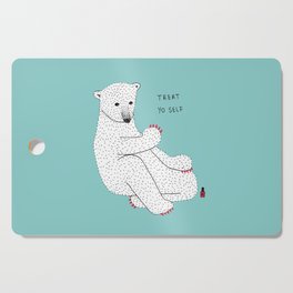 Classy Claws Polar Bear Cutting Board