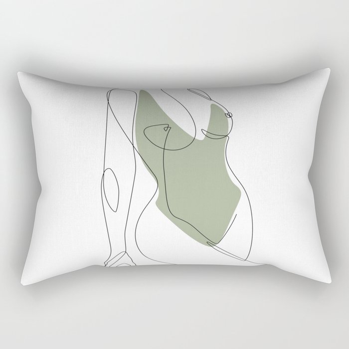 Matcha Nude Rectangular Pillow