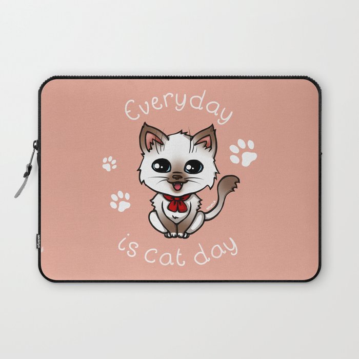 Everyday is cat day (1st version) Laptop Sleeve