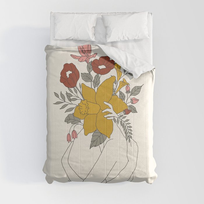 Colorful Blossom Hug Comforter