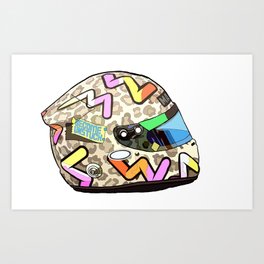 Daniel Ricciardo Helmet 2020 Art Print