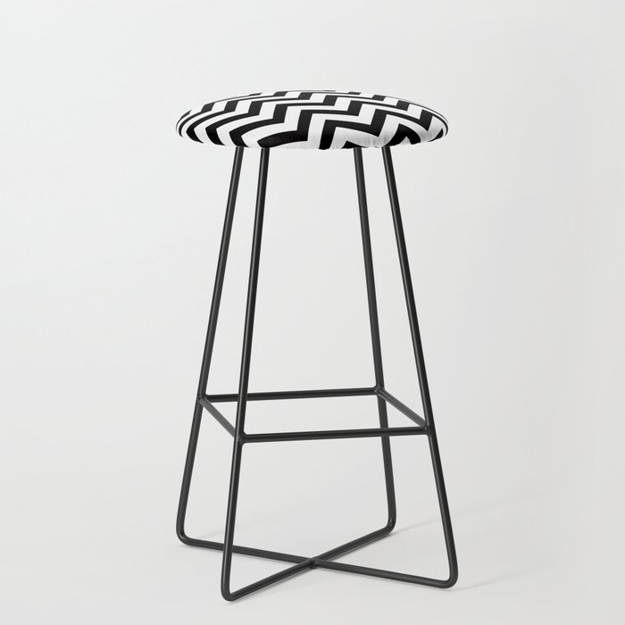 Simple Chevron Pattern Black White, How To Mix And Match Bar Stools