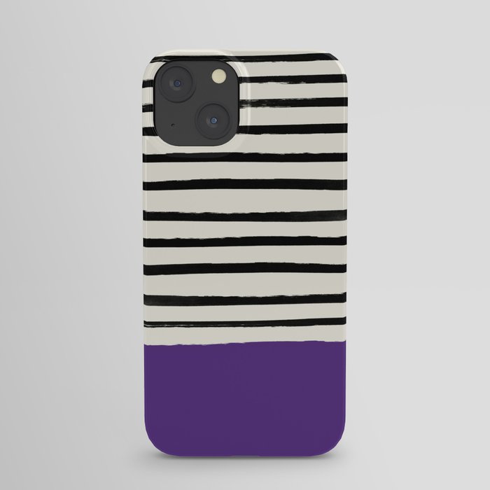 Purple Grape x Stripes iPhone Case