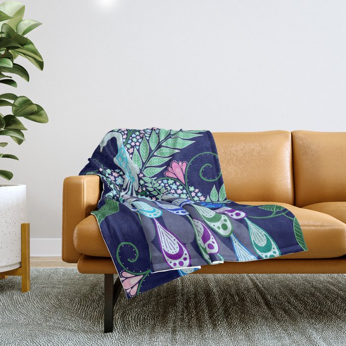 Garden shop throw blanket