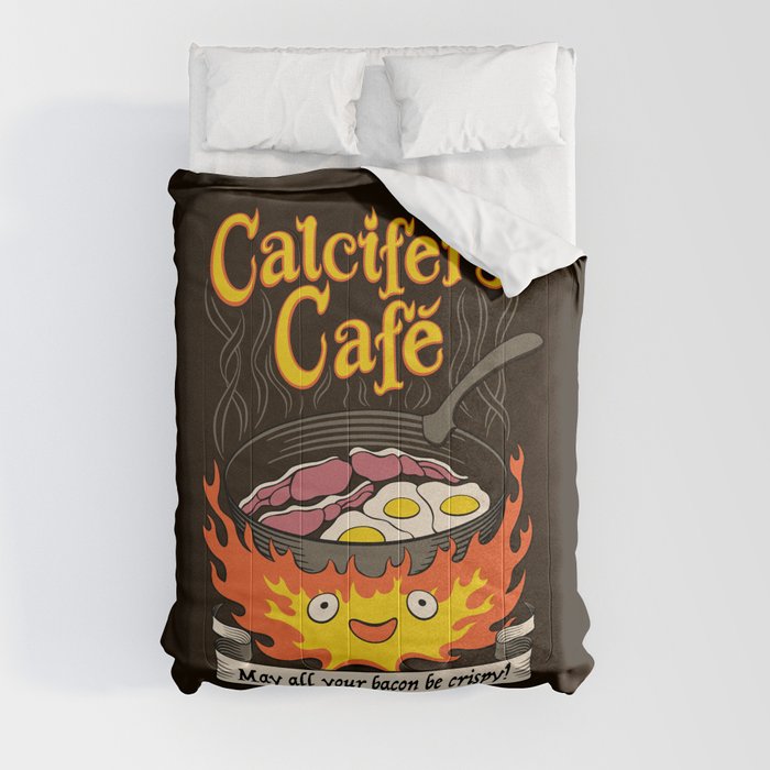 Calcifer's Cafe Comforter